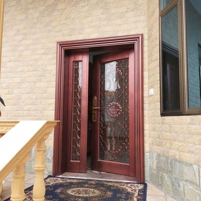 精品仿古大門——雙開防盜門的藝術(shù)與安全融合